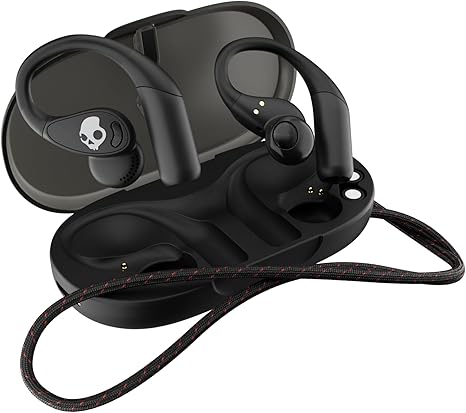 Skullcandy Mod Wireless Earbuds, Bluetooth Headphones, Up to 32 Hours Battery, Noise Isolating Fit, Sweat and Water Resistant, Microphone for iPhone Android - True Black